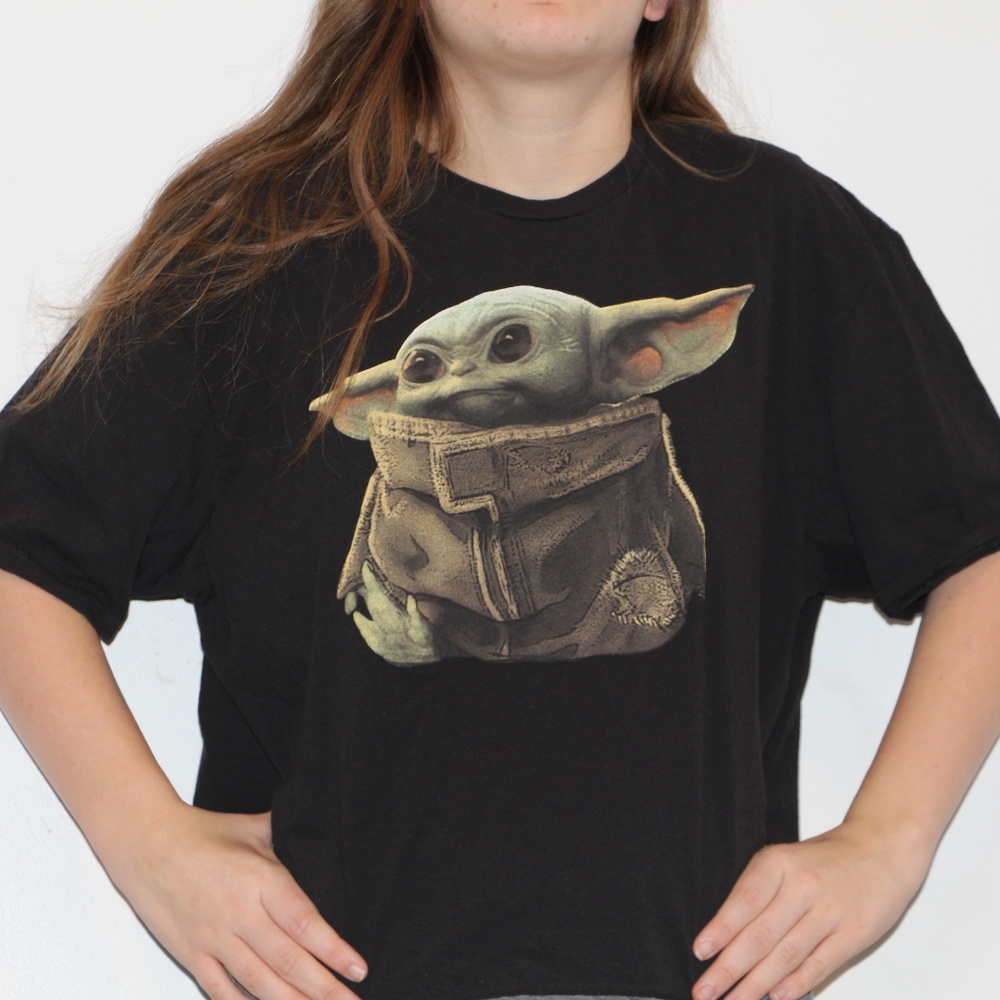 Juniors Black Star Wars Tee